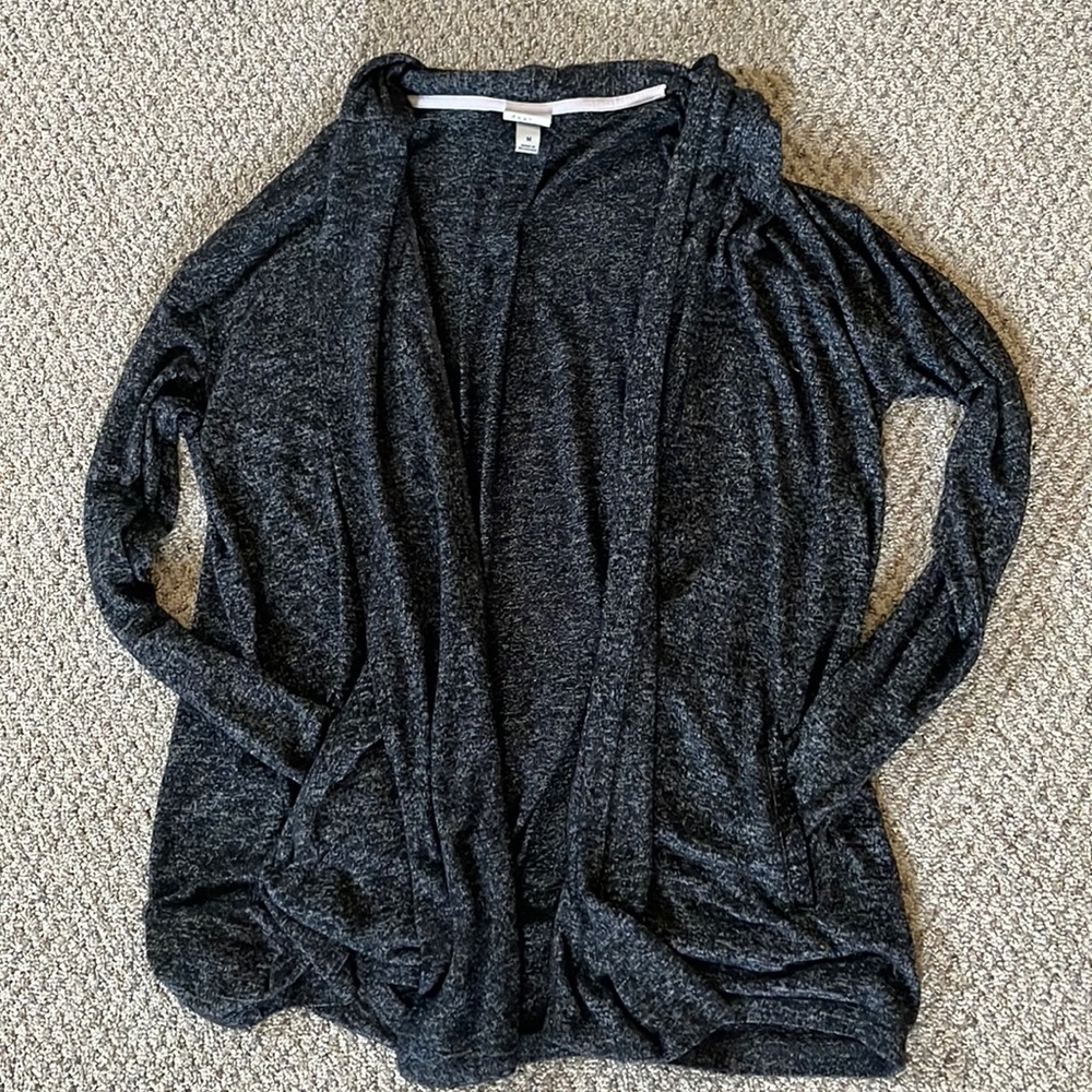 Charcoal cardigan with pockets